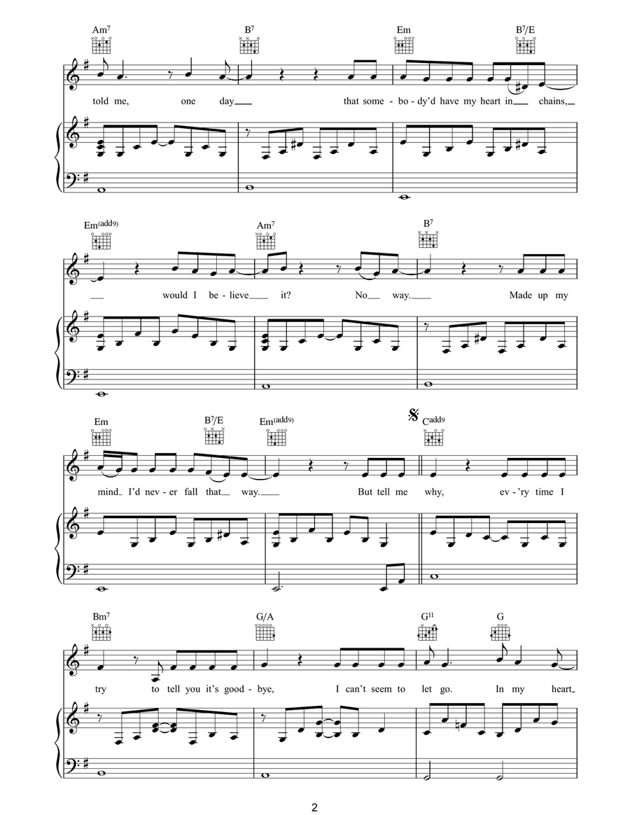 My Father's Son My Father's Son Piano, Vocal, Guitar scores gallery preview page 2