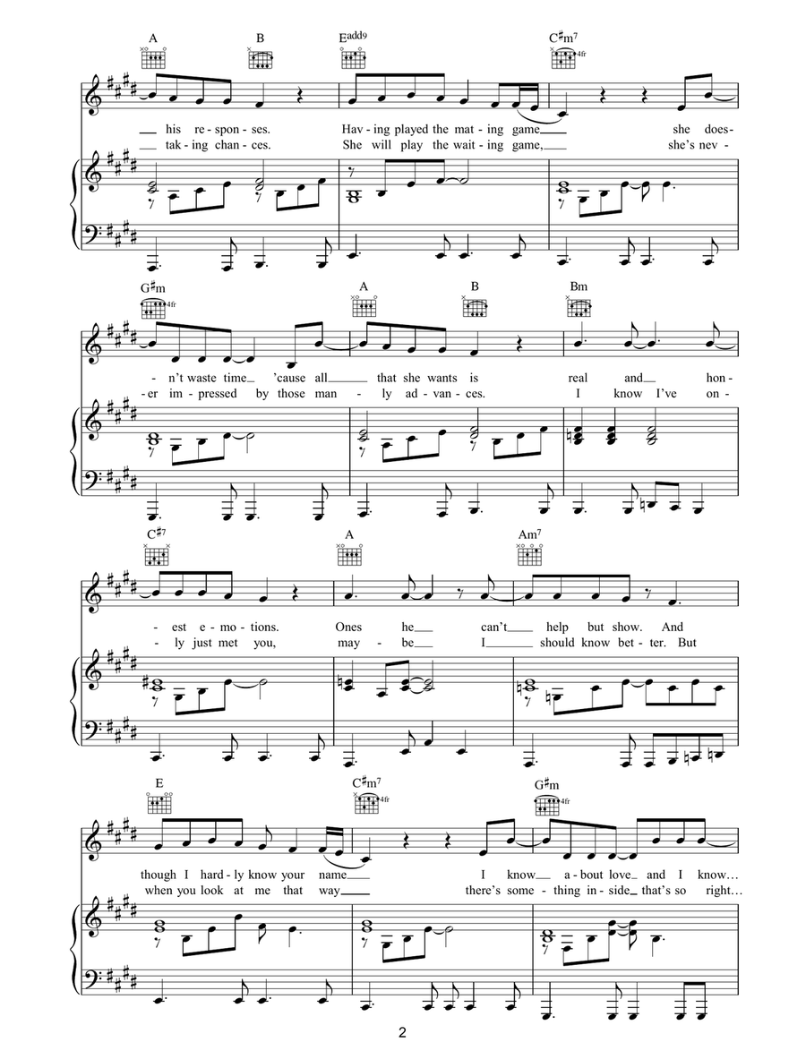I Don't Wanna Lose You I Don't Wanna Lose You Piano, Vocal, Guitar scores gallery preview page 2
