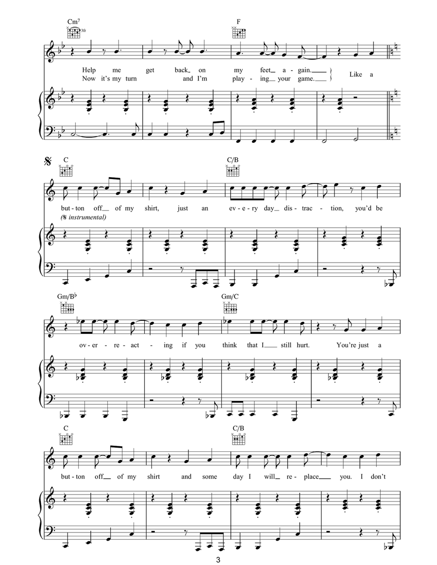 Button Off My Shirt Acoustic Guitar scores gallery preview page 3