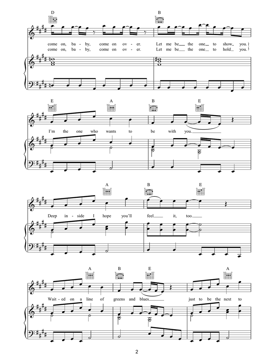 To Be With You To Be With You Piano, Vocal, Guitar scores gallery preview page 2