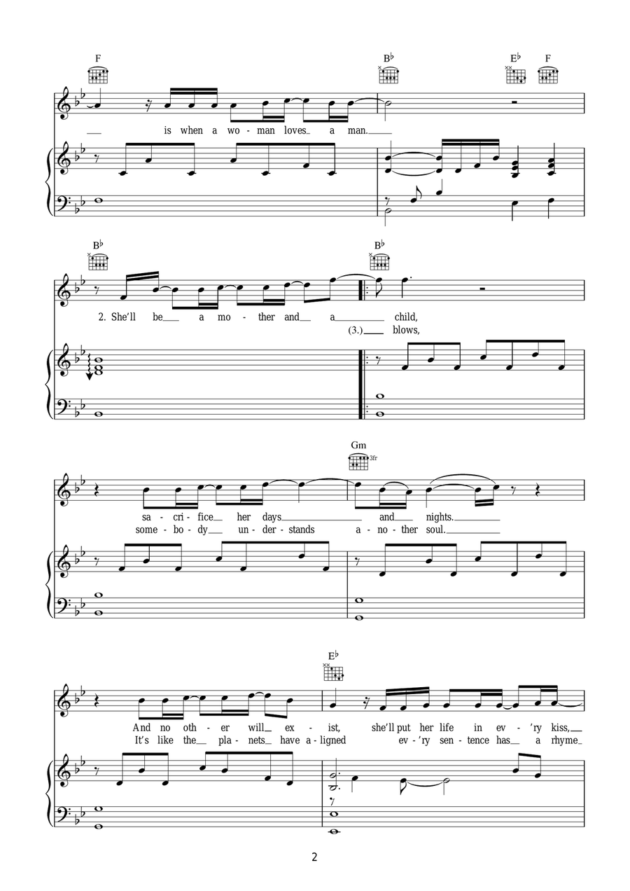When A Woman Loves A Man When A Woman Loves A Man Acoustic Guitar scores gallery preview page 2