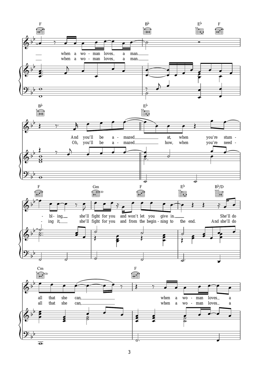 When A Woman Loves A Man When A Woman Loves A Man Acoustic Guitar scores gallery preview page 3