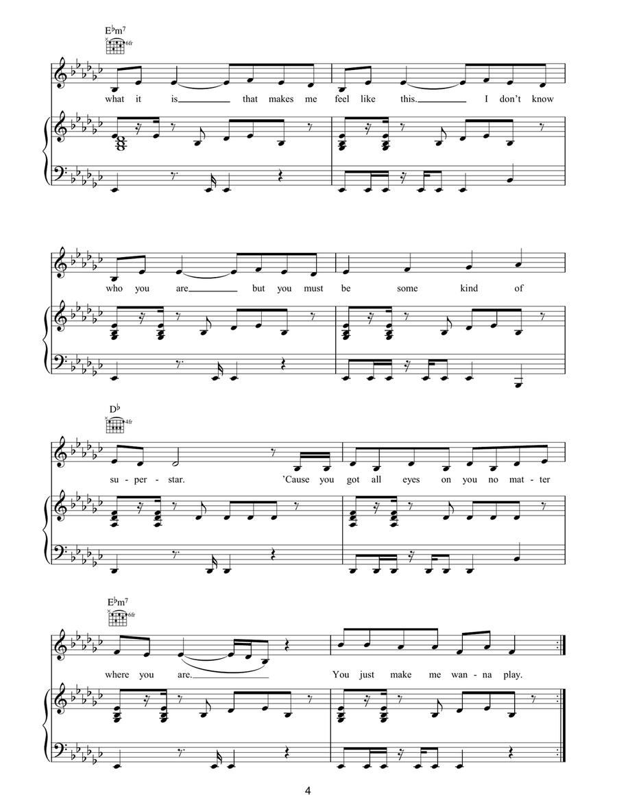 Superstar Superstar Piano, Vocal, Guitar scores gallery preview page 4