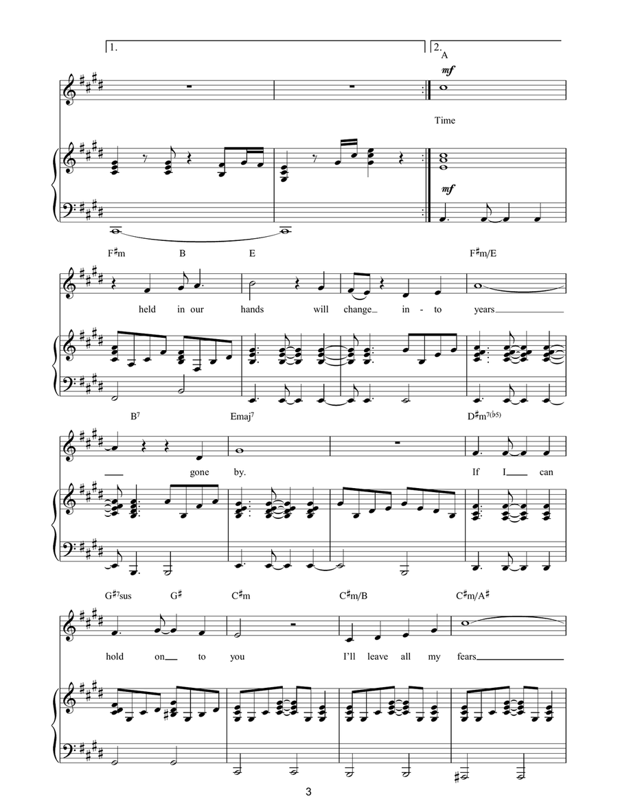 Beat Of Your Heart Beat Of Your Heart Piano, Vocal, Guitar scores gallery preview page 3