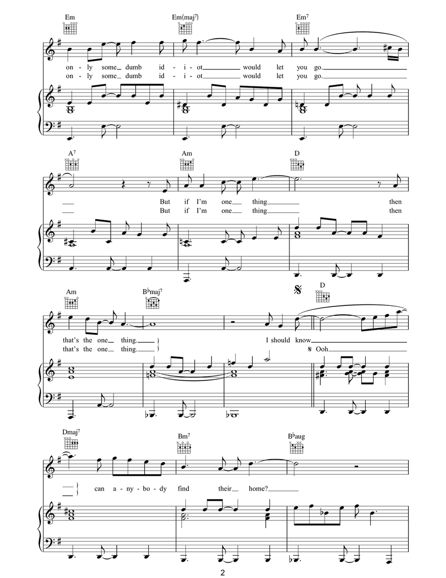 Sunshine Sunshine Piano, Vocal, Guitar scores gallery preview page 2