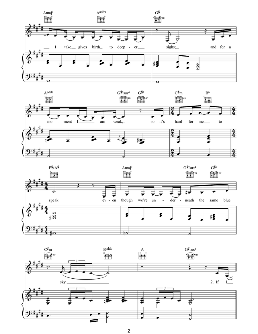 Heavy On My Heart Heavy On My Heart Piano, Vocal, Guitar scores gallery preview page 2