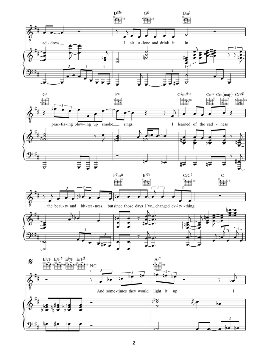 I've Changed My Address I've Changed My Address Piano, Vocal, Guitar scores gallery preview page 2