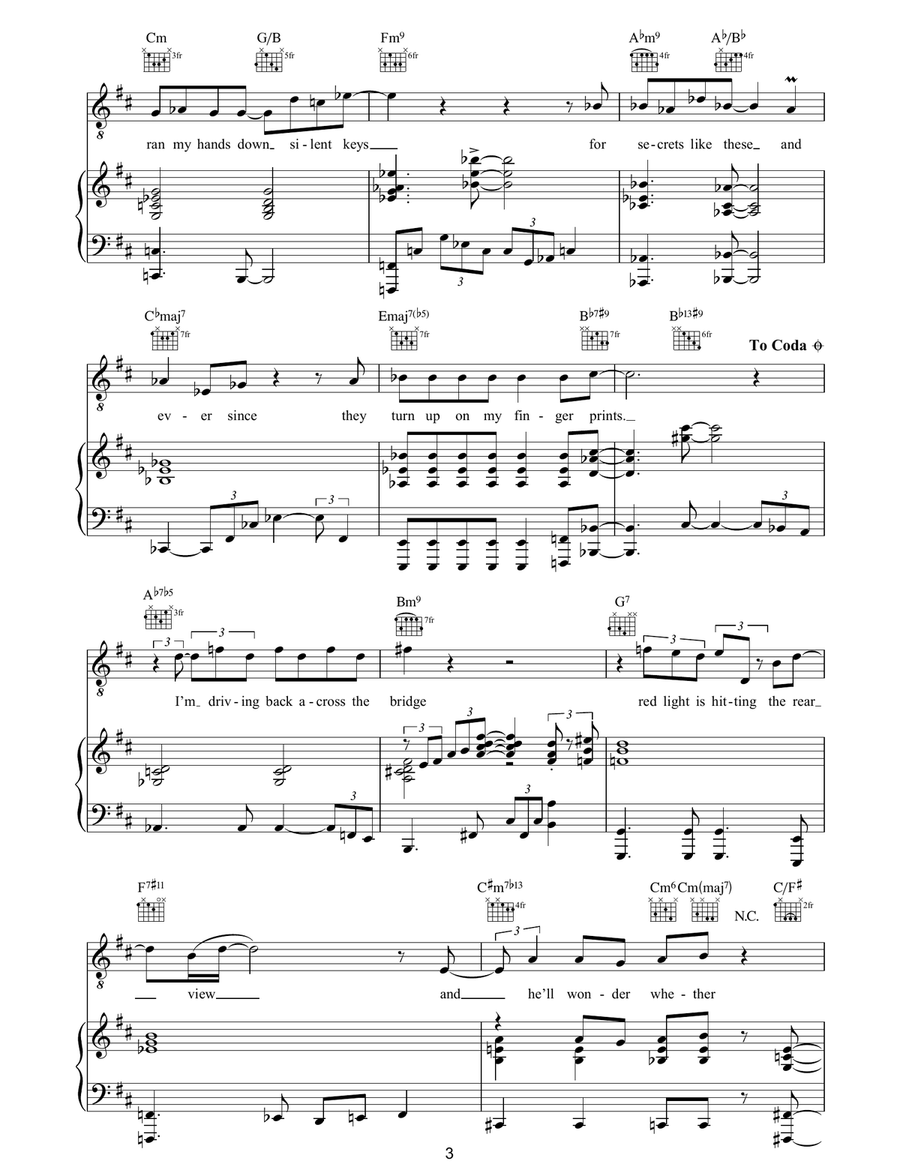 I've Changed My Address I've Changed My Address Piano, Vocal, Guitar scores gallery preview page 3