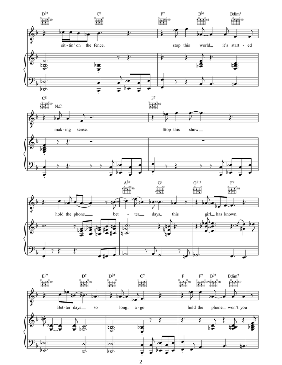 Stop This World Stop This World Piano, Vocal, Guitar scores gallery preview page 2