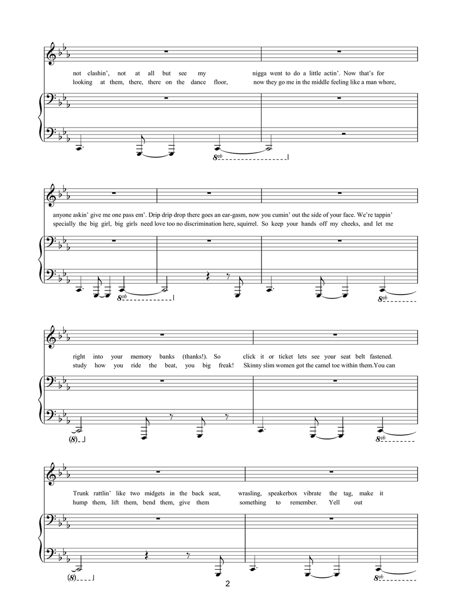 The Way You Move The Way You Move Piano, Vocal, Guitar scores gallery preview page 2