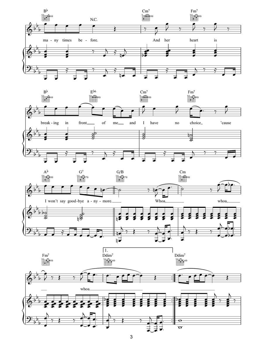 This Love This Love Piano, Vocal, Guitar scores gallery preview page 3