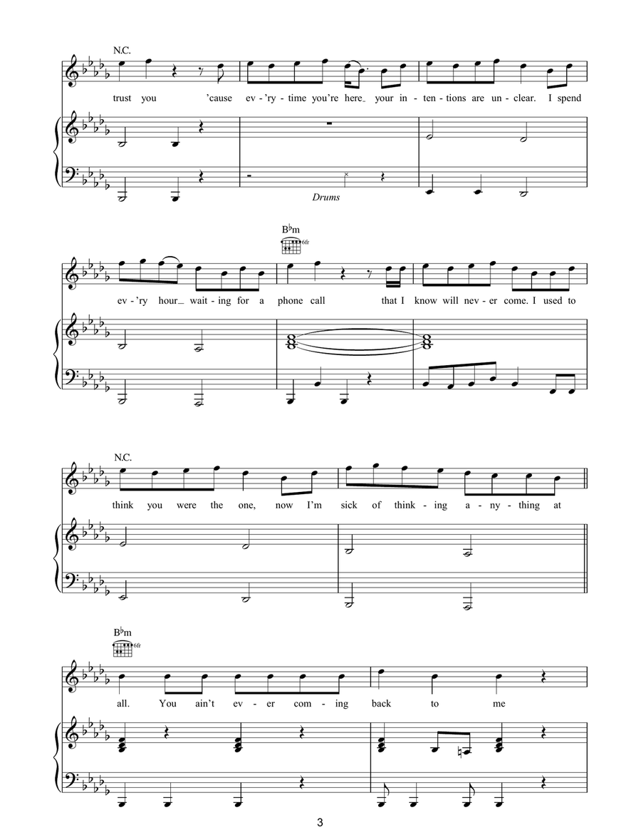 Through With You Through With You Acoustic Guitar scores gallery preview page 3
