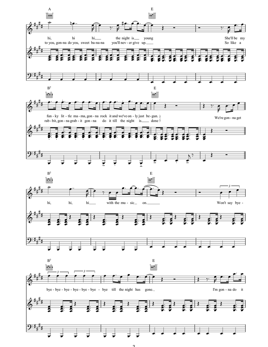 Hi Hi Hi Acoustic Guitar scores gallery preview page 2