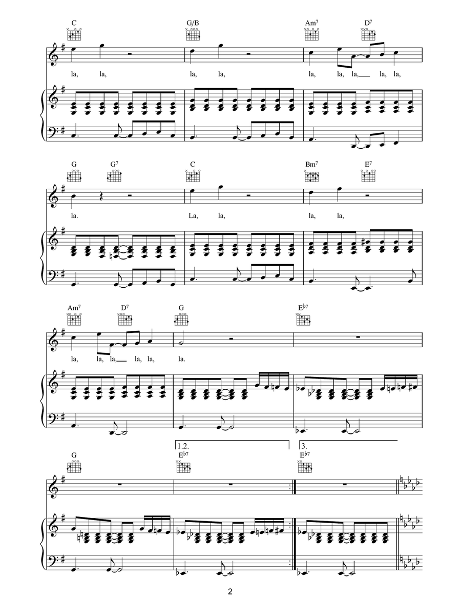 Mary Had A Little Lamb Acoustic Guitar scores gallery preview page 2