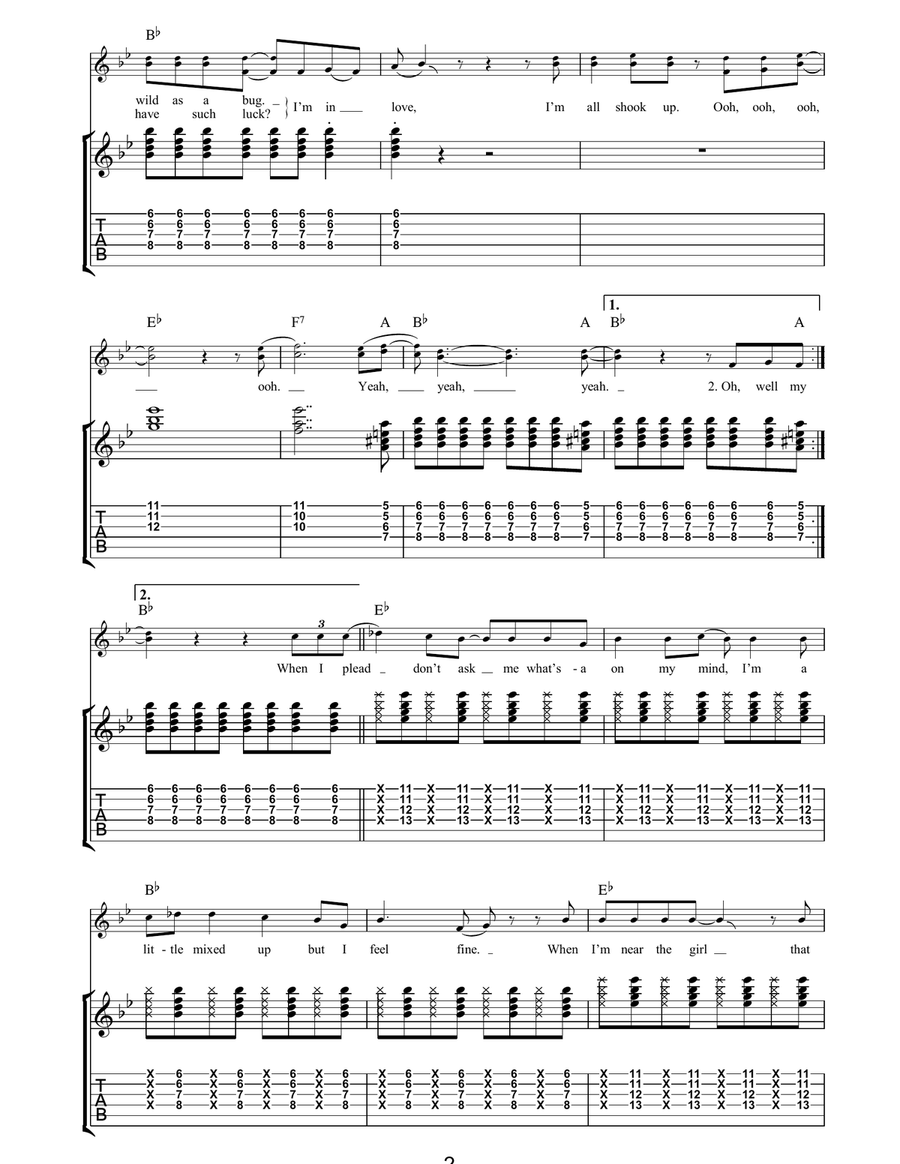 All Shook Up All Shook Up Acoustic Guitar scores gallery preview page 2