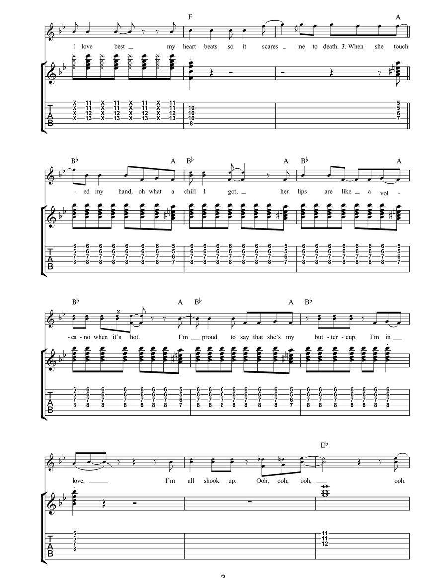 All Shook Up All Shook Up Acoustic Guitar scores gallery preview page 3