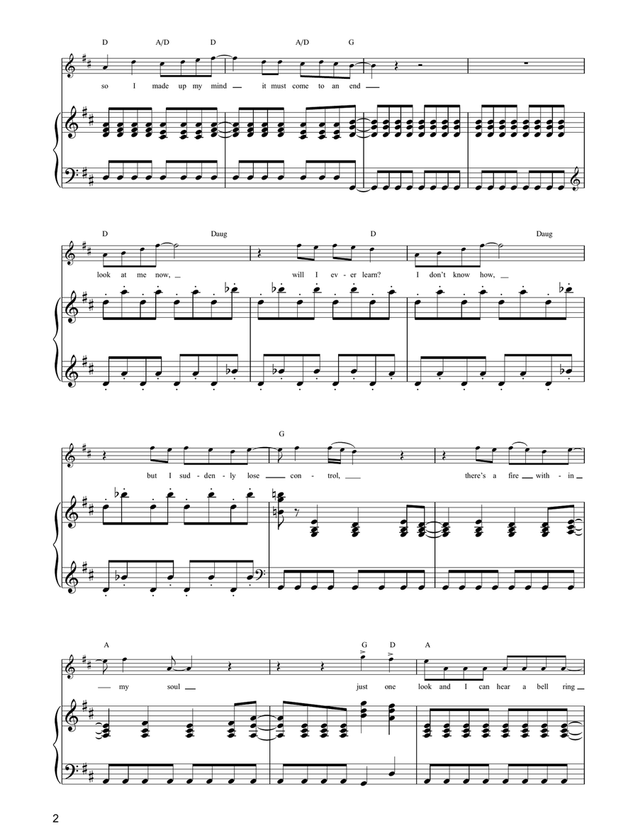 Mamma Mia Piano, Vocal, Guitar scores gallery preview page 2