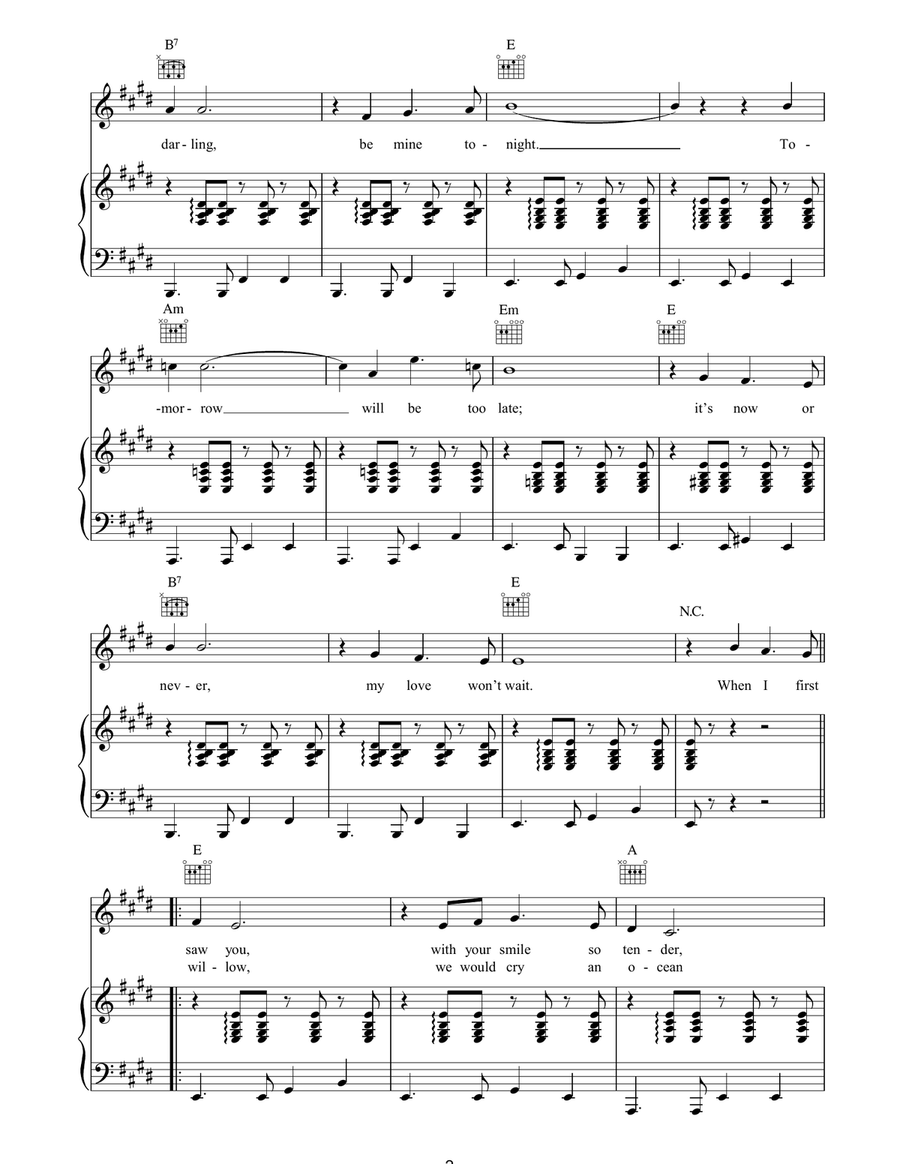 It's Now Or Never Acoustic Guitar scores gallery preview page 2
