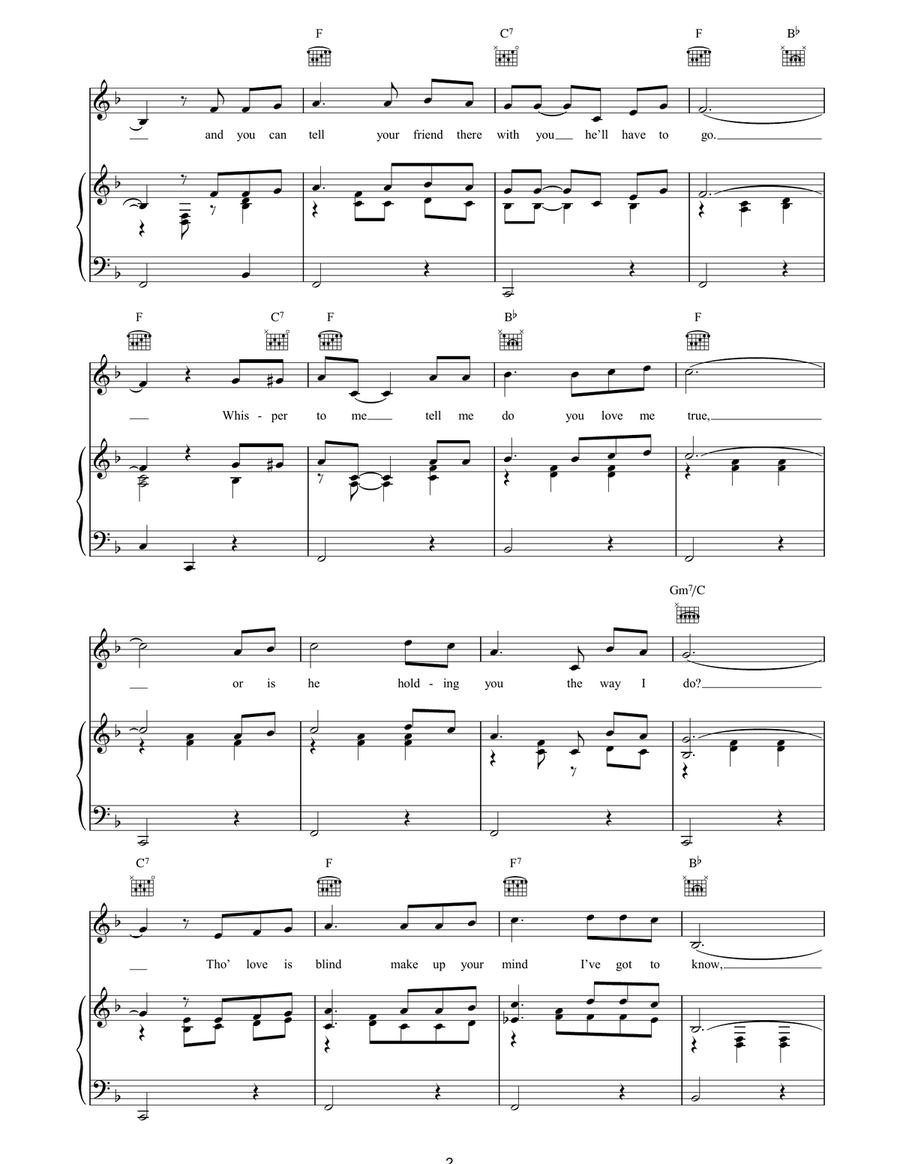 He'll Have To Go He'll Have To Go Piano, Vocal, Guitar scores gallery preview page 2
