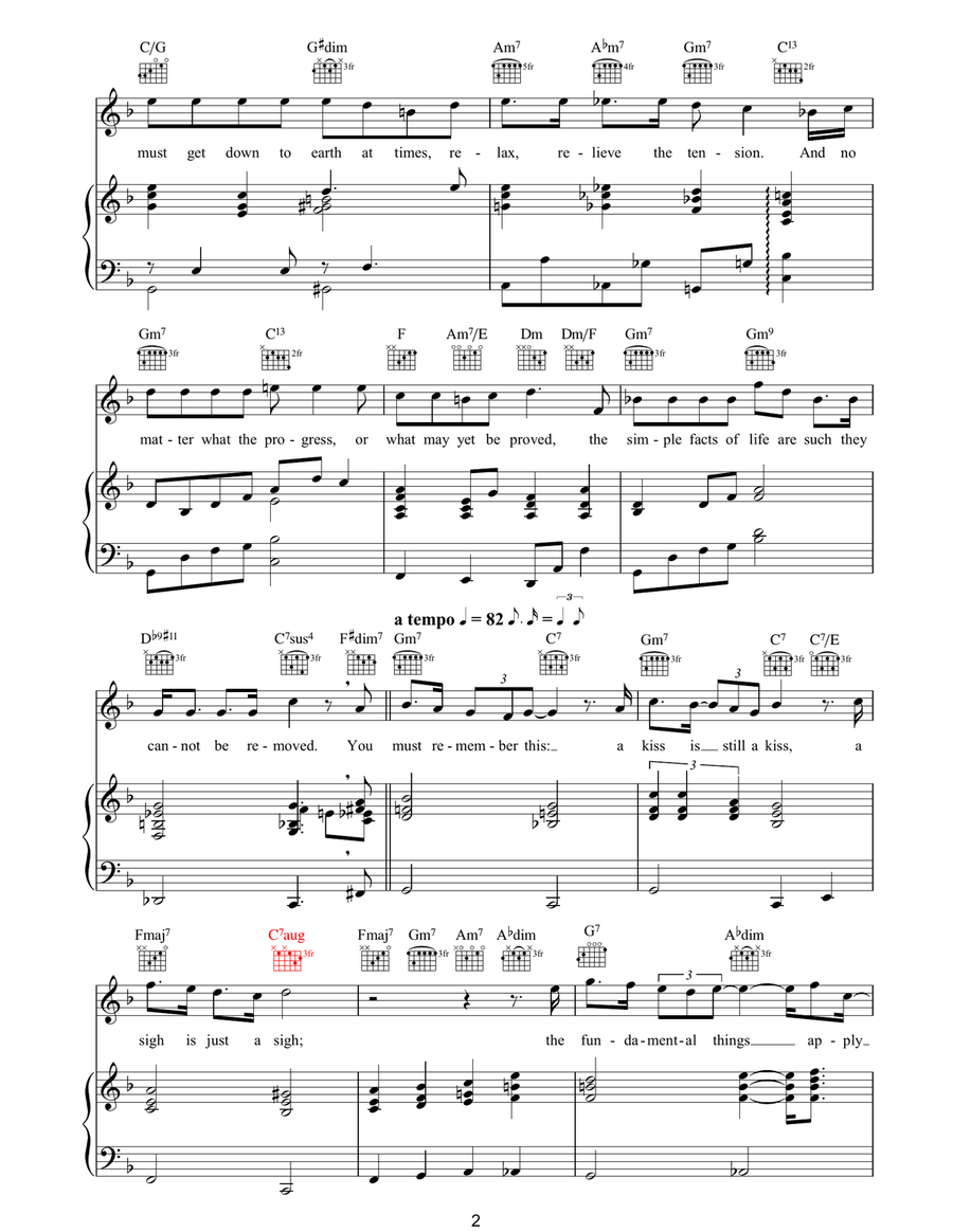 As Time Goes By Guitar scores gallery preview page 2