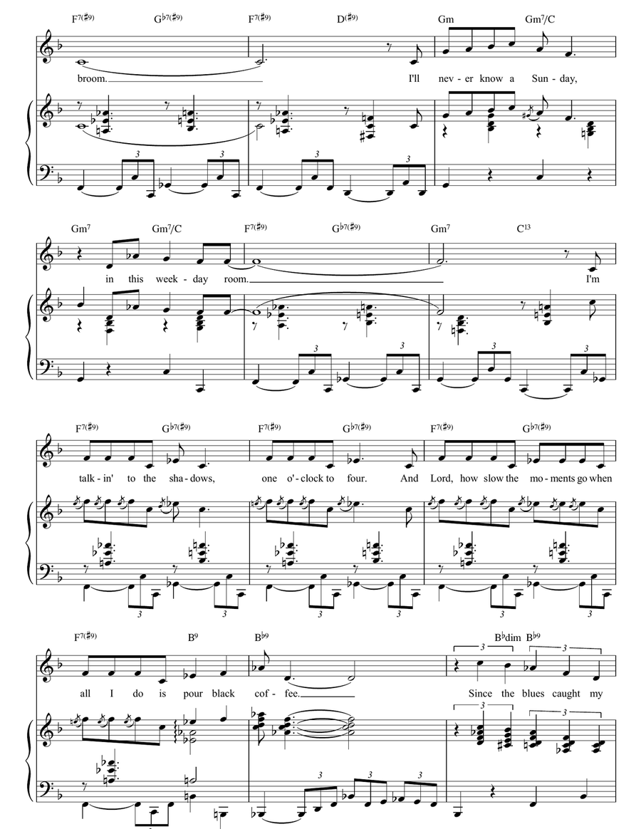 Black Coffee Black Coffee Piano, Vocal, Guitar scores gallery preview page 2