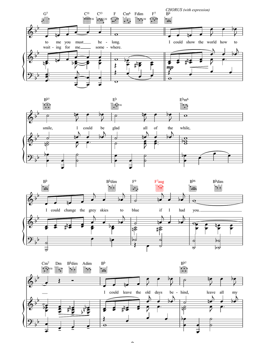 If I Had You If I Had You Piano, Vocal, Guitar scores gallery preview page 2