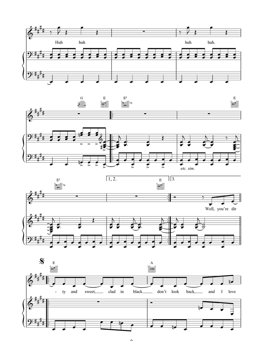 Bang A Gong (Get It On) Bang A Gong (Get It On) Acoustic Guitar scores gallery preview page 2