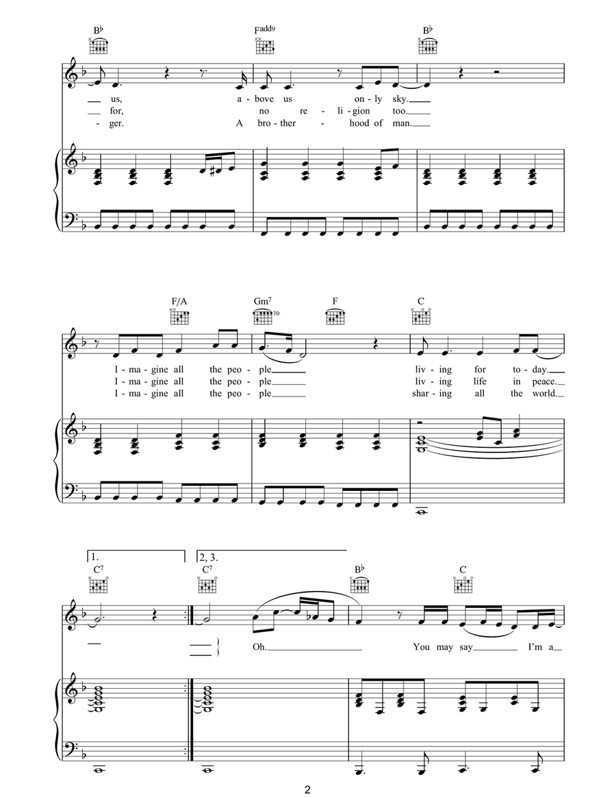 Imagine Imagine Acoustic Guitar scores gallery preview page 2