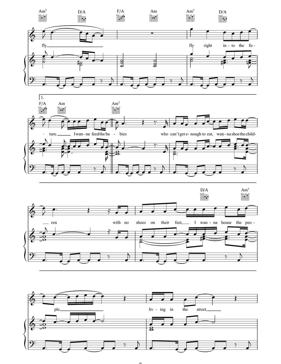 Fly Like An Eagle Fly Like An Eagle Piano, Vocal, Guitar scores gallery preview page 3