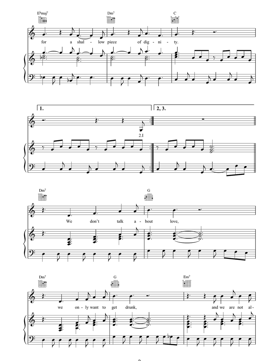 A Design For Life A Design For Life Piano, Vocal, Guitar scores gallery preview page 2