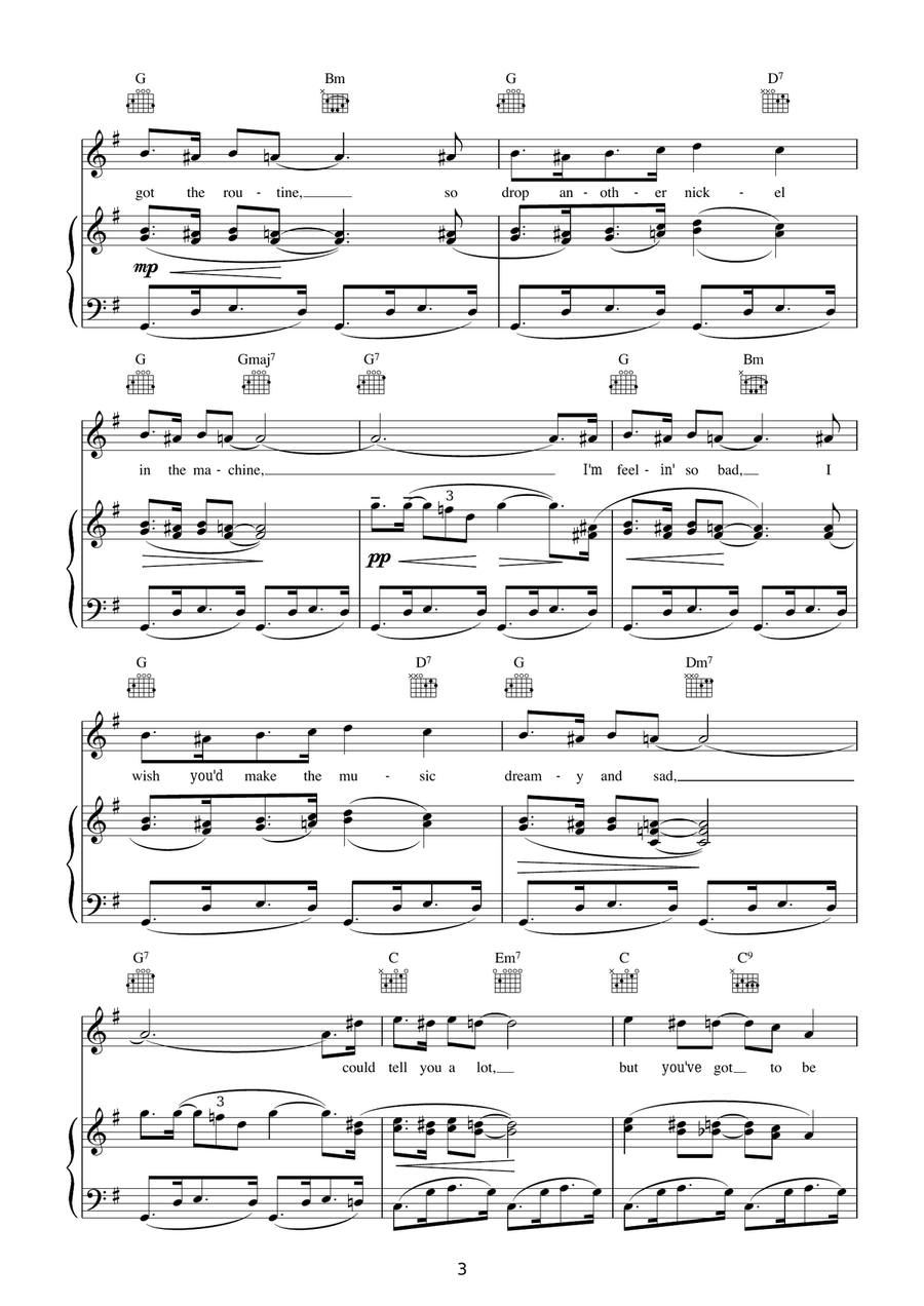 One For My Baby (And One More For The Road) Acoustic Guitar scores gallery preview page 3