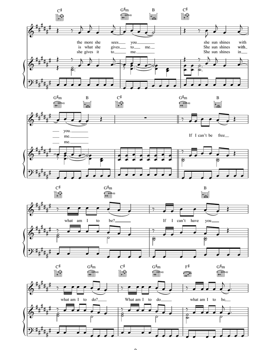 She Sun Shines She Sun Shines Acoustic Guitar scores gallery preview page 2