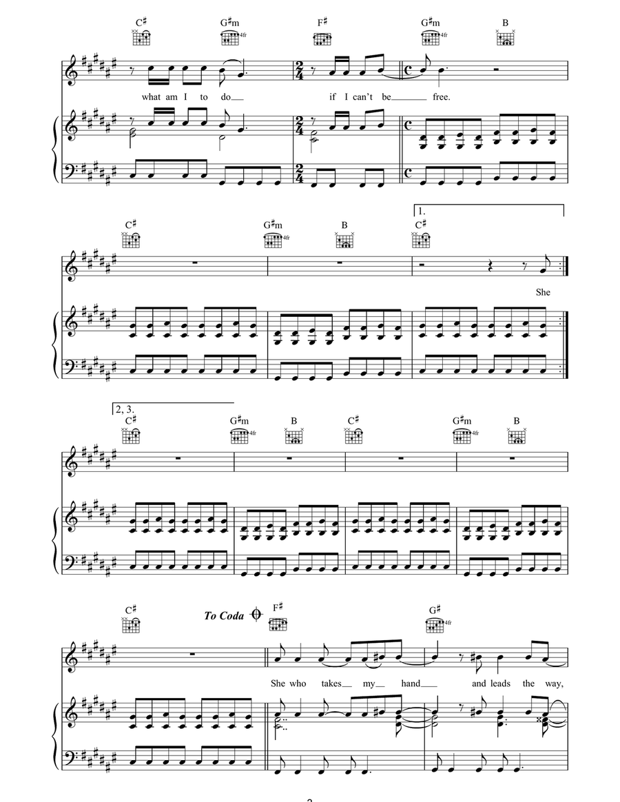 She Sun Shines She Sun Shines Acoustic Guitar scores gallery preview page 3