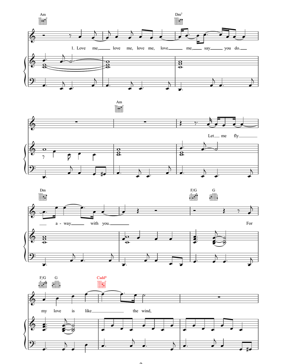 Wild Is The Wind Wild Is The Wind Piano, Vocal, Guitar scores gallery preview page 2