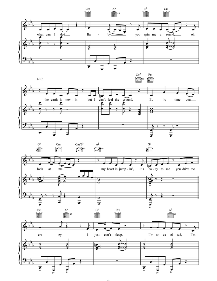 (You Drive Me) Crazy (You Drive Me) Crazy Piano, Vocal, Guitar scores gallery preview page 2