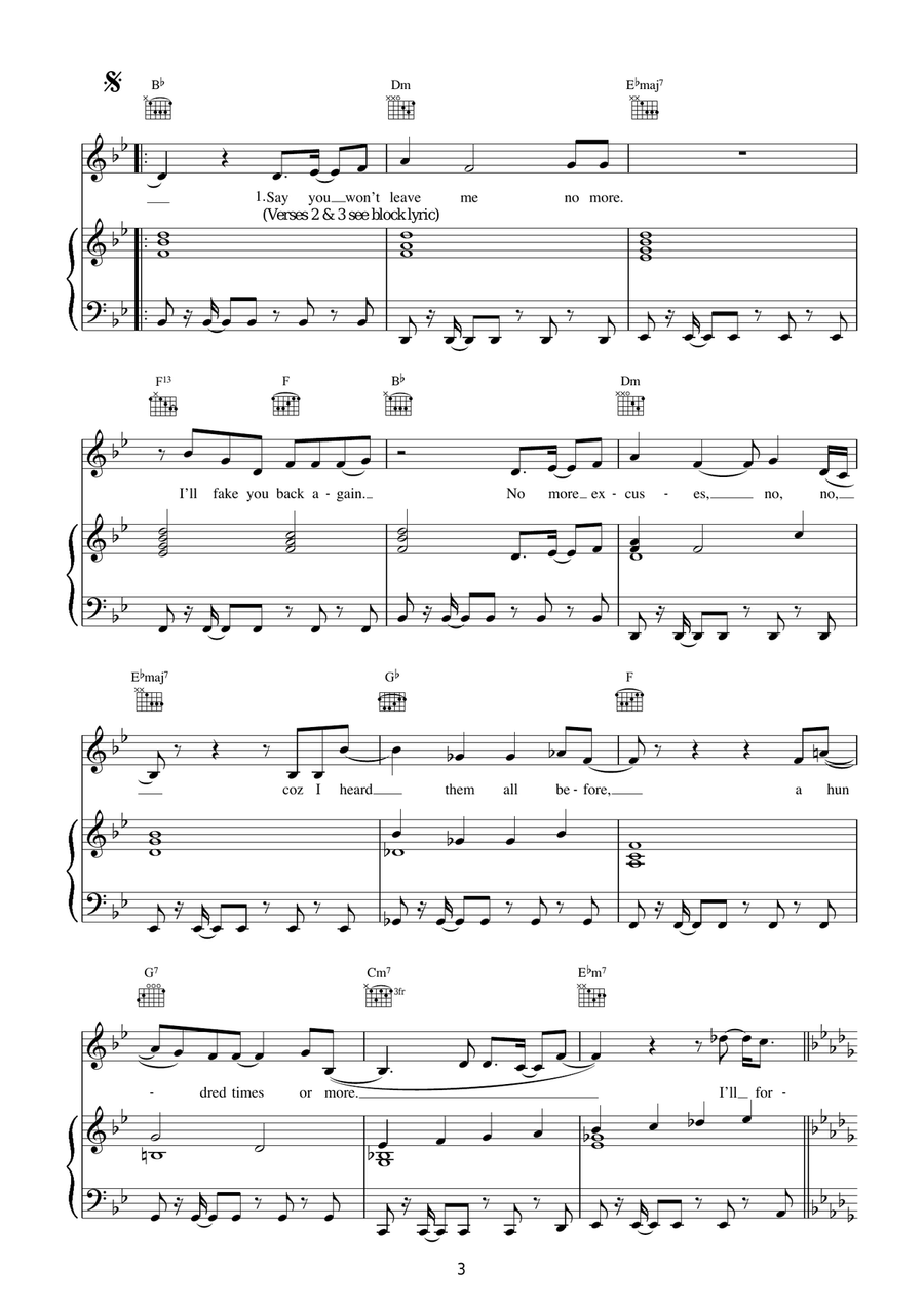 Better The Devil You Know Piano, Vocal, Guitar scores gallery preview page 3