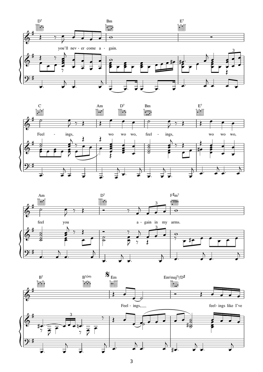 Feelings (Dime) Feelings (Dime) Acoustic Guitar scores gallery preview page 3