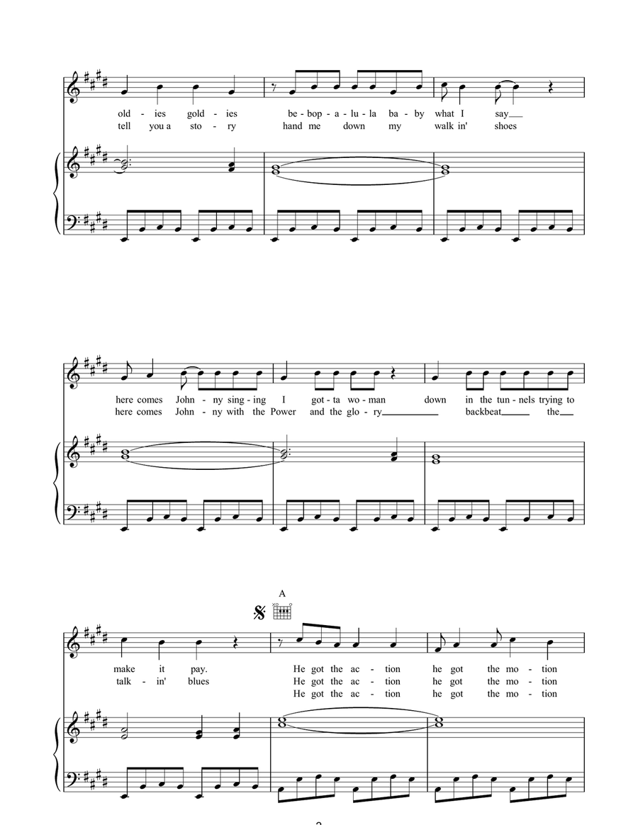 Walk Of Life Walk Of Life Piano, Vocal, Guitar scores gallery preview page 2