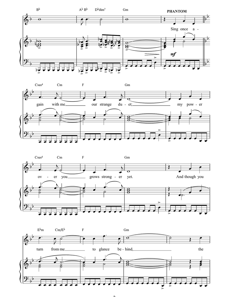 The Phantom Of The Opera The Phantom Of The Opera Guitar scores gallery preview page 3