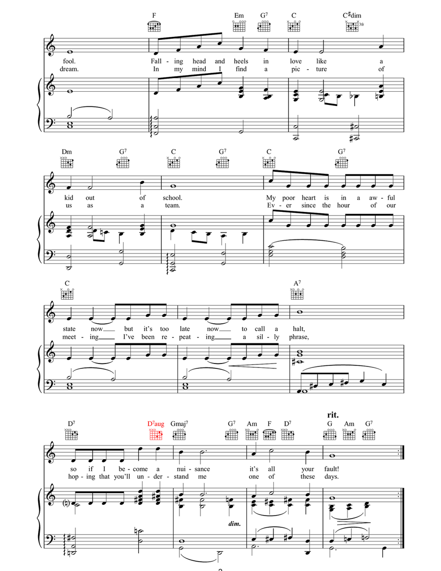 Don't Blame Me Guitar scores gallery preview page 2