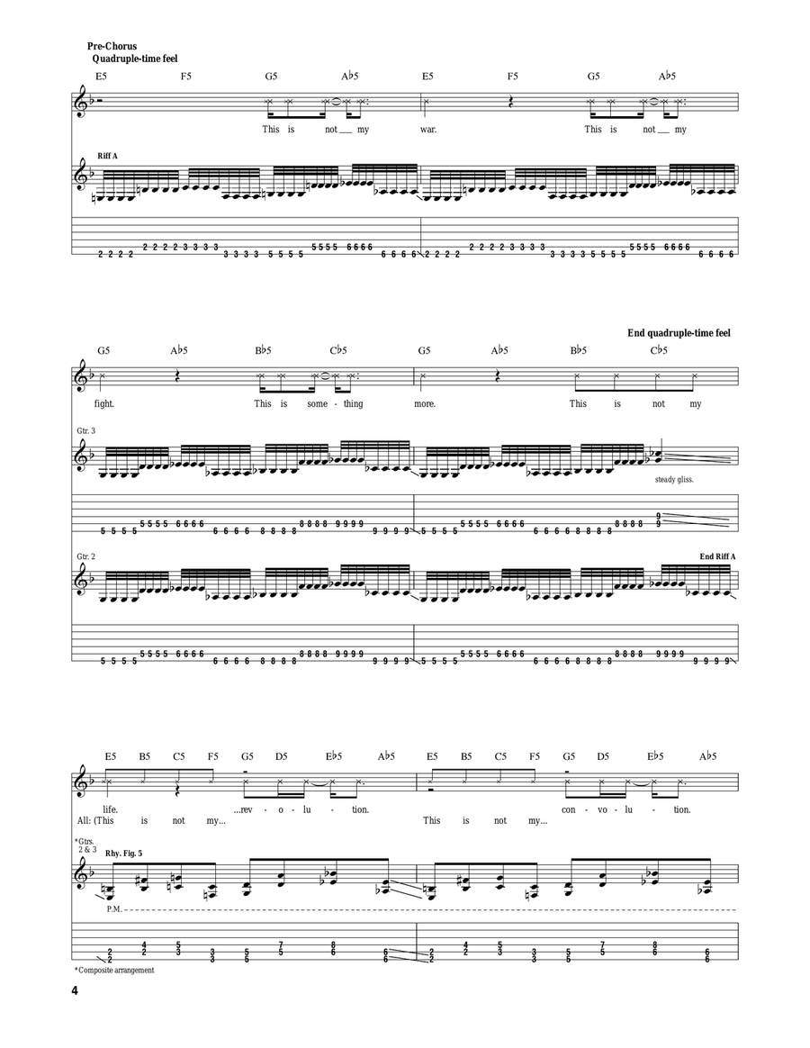 Three Nil Three Nil Electric Guitar scores gallery preview page 4