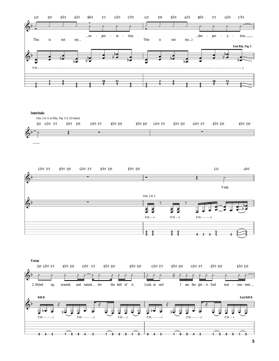 Three Nil Three Nil Electric Guitar scores gallery preview page 5