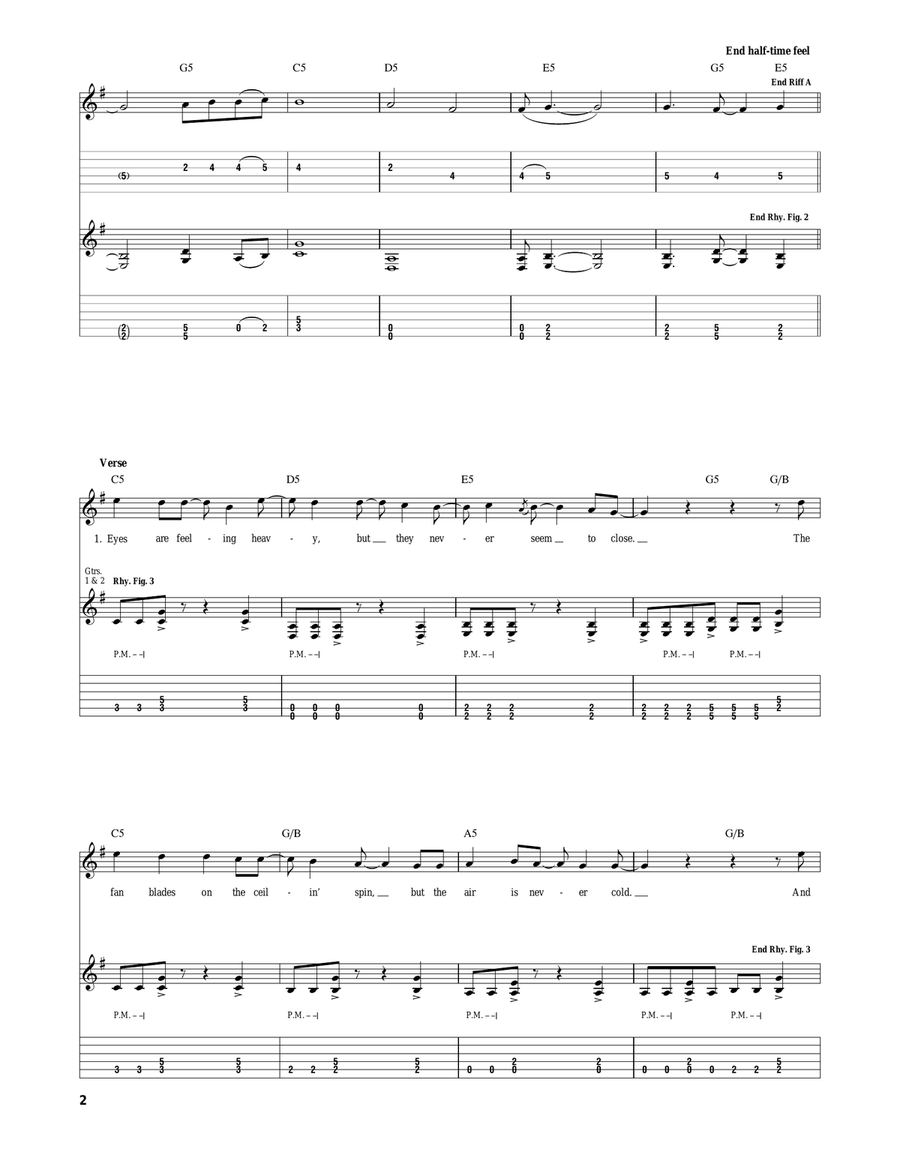 Breathing Breathing Acoustic Guitar scores gallery preview page 2