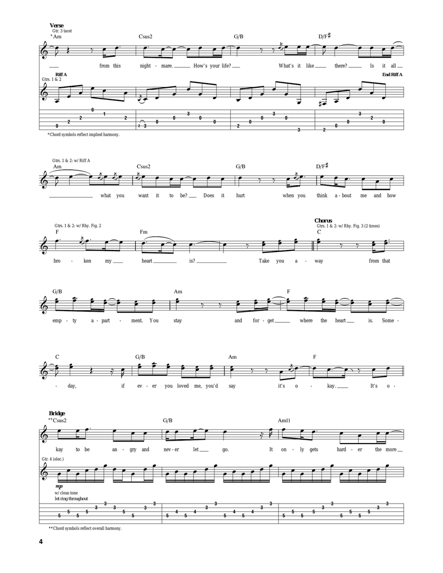 Empty Apartment Empty Apartment Acoustic Guitar scores gallery preview page 4