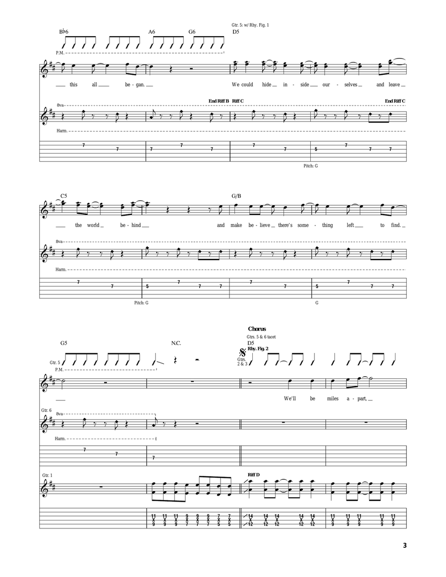 Miles Apart Miles Apart Acoustic Guitar scores gallery preview page 3