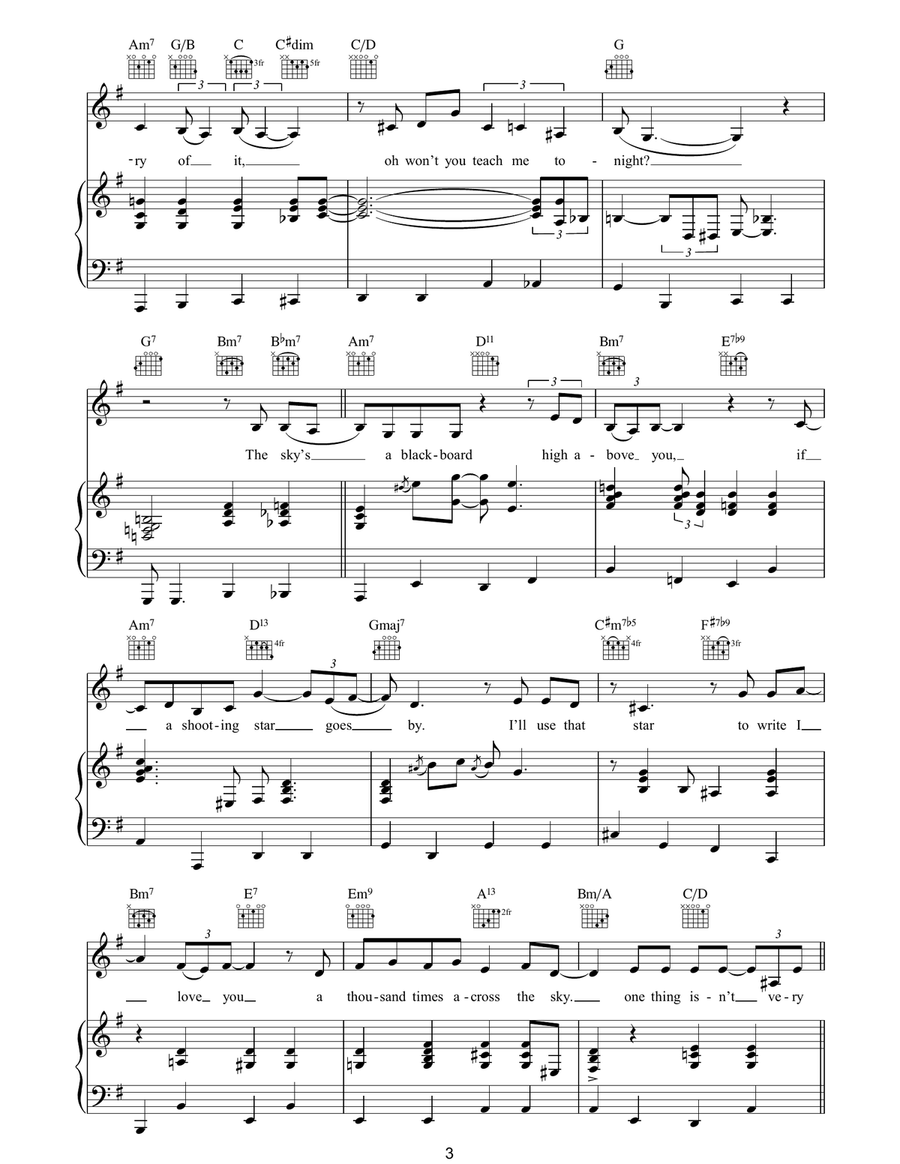 Teach Me Tonight Teach Me Tonight Guitar scores gallery preview page 3