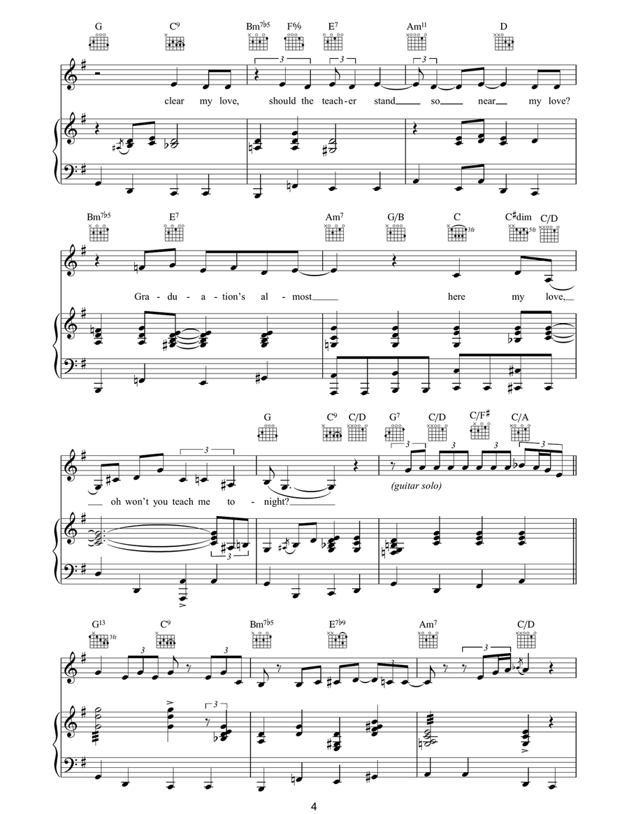 Teach Me Tonight Teach Me Tonight Guitar scores gallery preview page 4