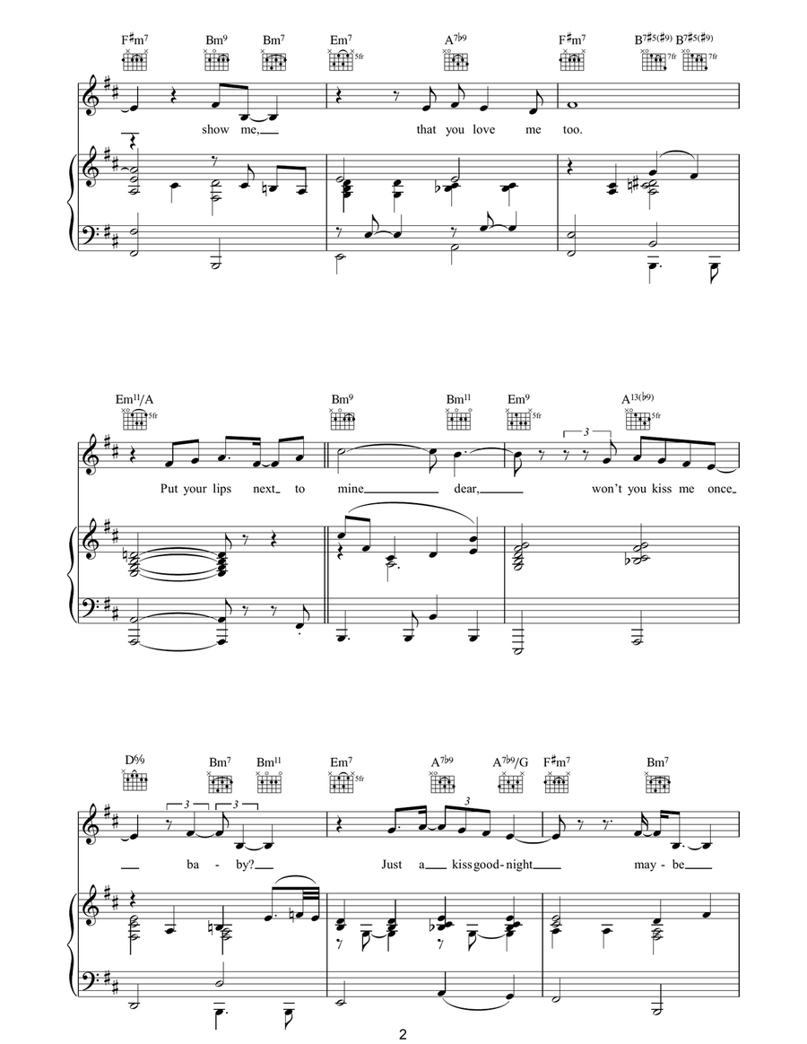 Put Your Head On My Shoulder Piano, Vocal, Guitar scores gallery preview page 2