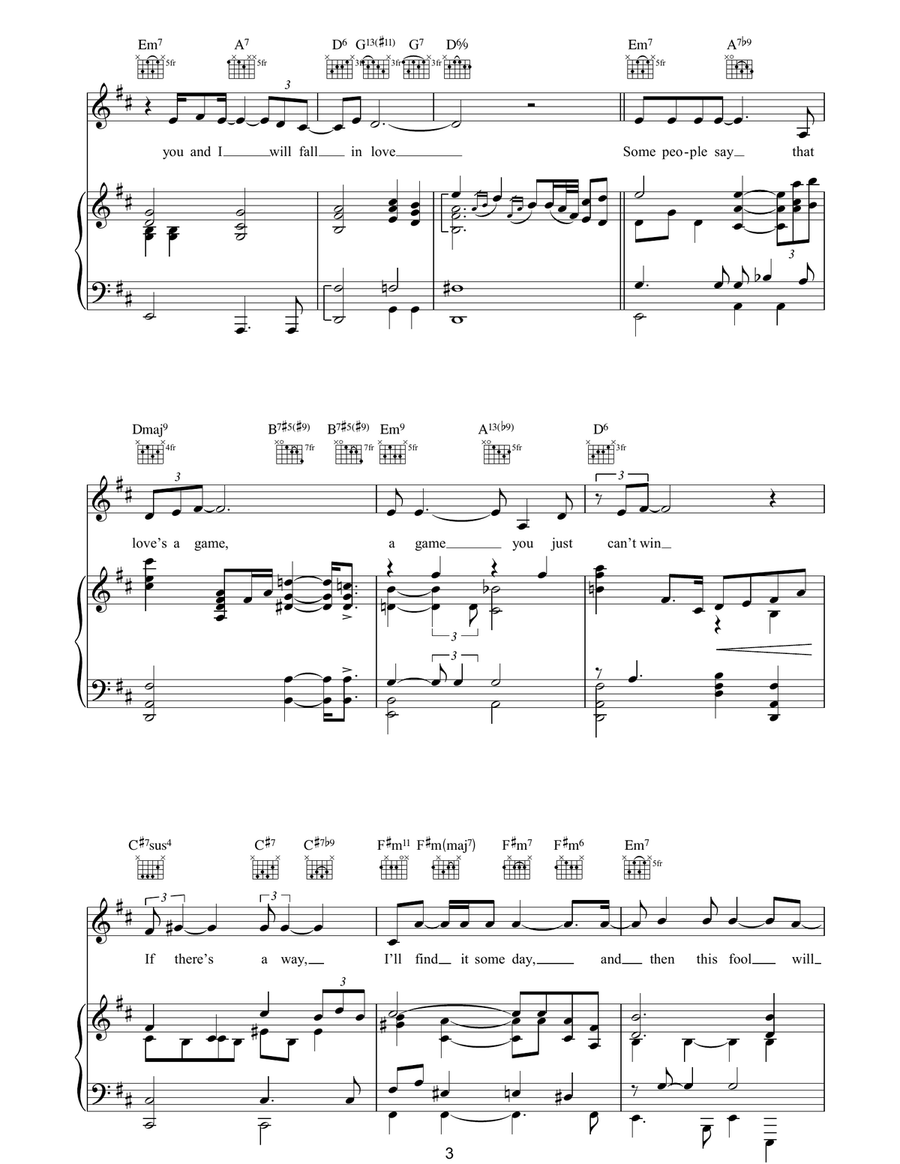 Put Your Head On My Shoulder Piano, Vocal, Guitar scores gallery preview page 3