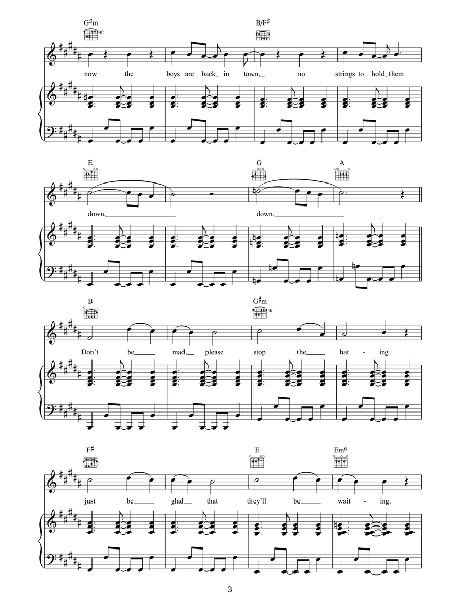 Thunderbirds Are Go Thunderbirds Are Go Piano, Vocal, Guitar scores gallery preview page 3
